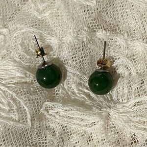 BEAUTIFUL JADE STUD EARRINGS!! $18 OR BEST OFFER!!